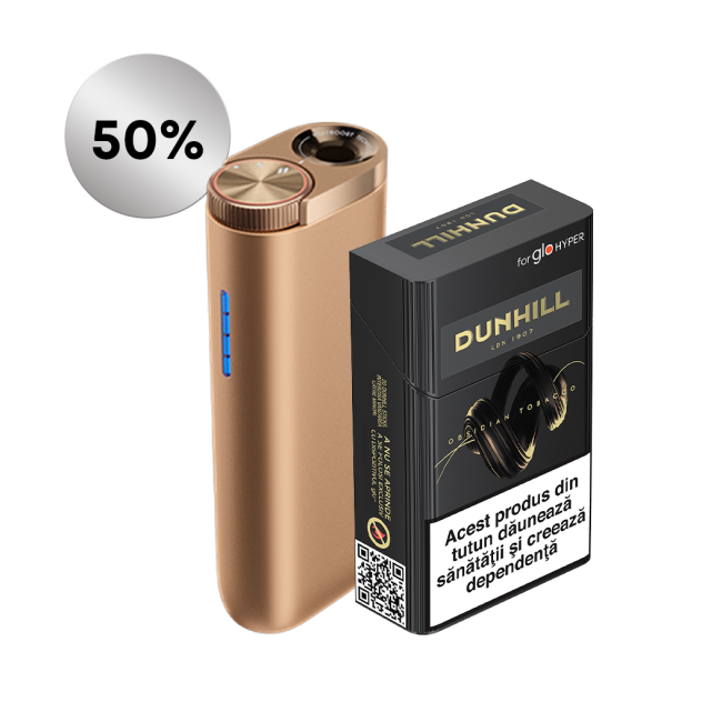 Starter Kit glo™ Hyper & 1 pachet KENT for glo™ Hyper 50% reducere